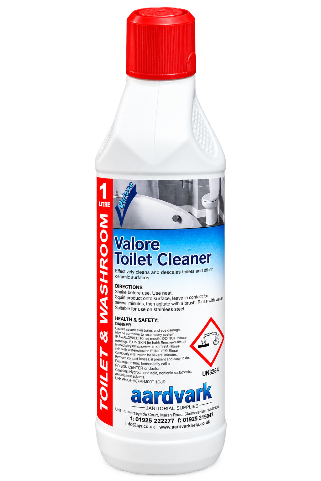 Toilet Cleaner - Professional Descaling Cleaner for Toilets & Ceramics - 1L
