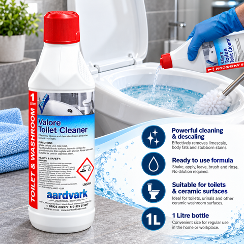 Toilet Cleaner - Professional Descaling Cleaner for Toilets & Ceramics - 1L