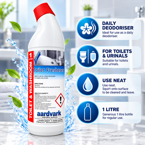 Toilet Freshener - Professional Daily Deodoriser for Toilets & Urinals - 1L