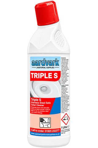 Triple S Toilet Cleaner - Stainless Steel Safe Professional Descaling Cleaner - 1L