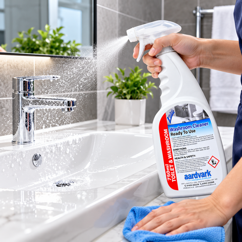 Washroom Cleaner - Professional Toilet & Bathroom Cleaning Spray - 750ml