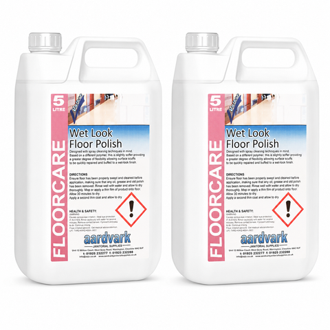 Wet Look Floor Polish – Professional High Gloss Floor Finish - 5L