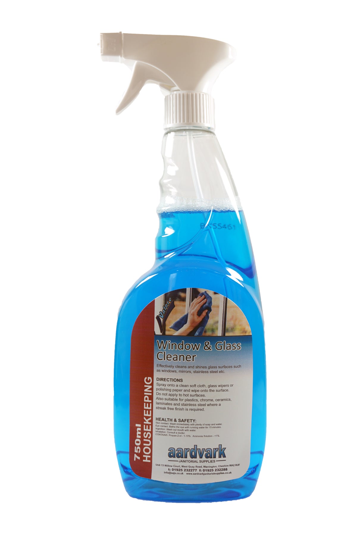 Window & Glass Cleaner - Professional Streak-Free Glass & Surface Cleaner - 750ml