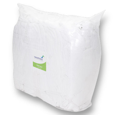 Premium White Terry Cloth Rags 8KG