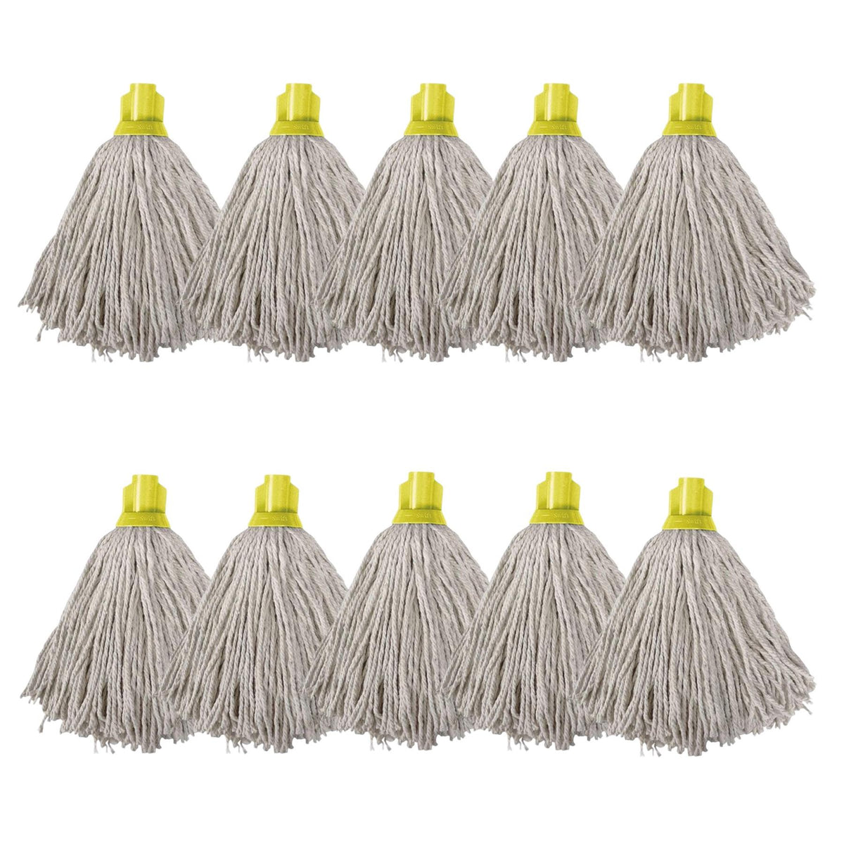 Swift PY Cotton Socket Mop, Pack of 10 Yellow