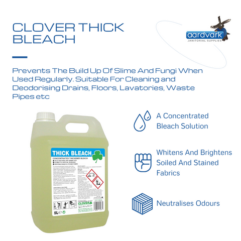 Clover Chemicals Thick Bleach 5 Litre