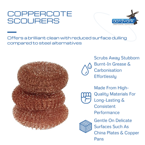 Pack of 20 Copper Scourers: Tough on Grime, Gentle on Surfaces