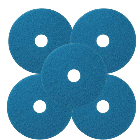 Pack of Five 20" Blue Floor Buffing Pads