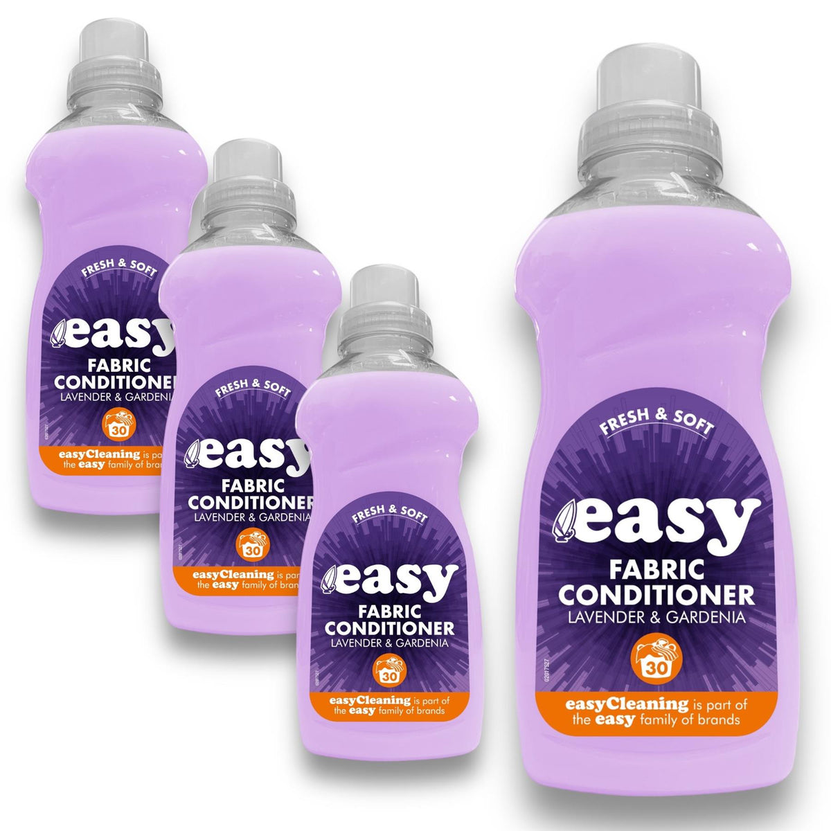 4 x Easy, Fresh and Soft Fabric Conditioner, Lavender and Gardenia, 750ml