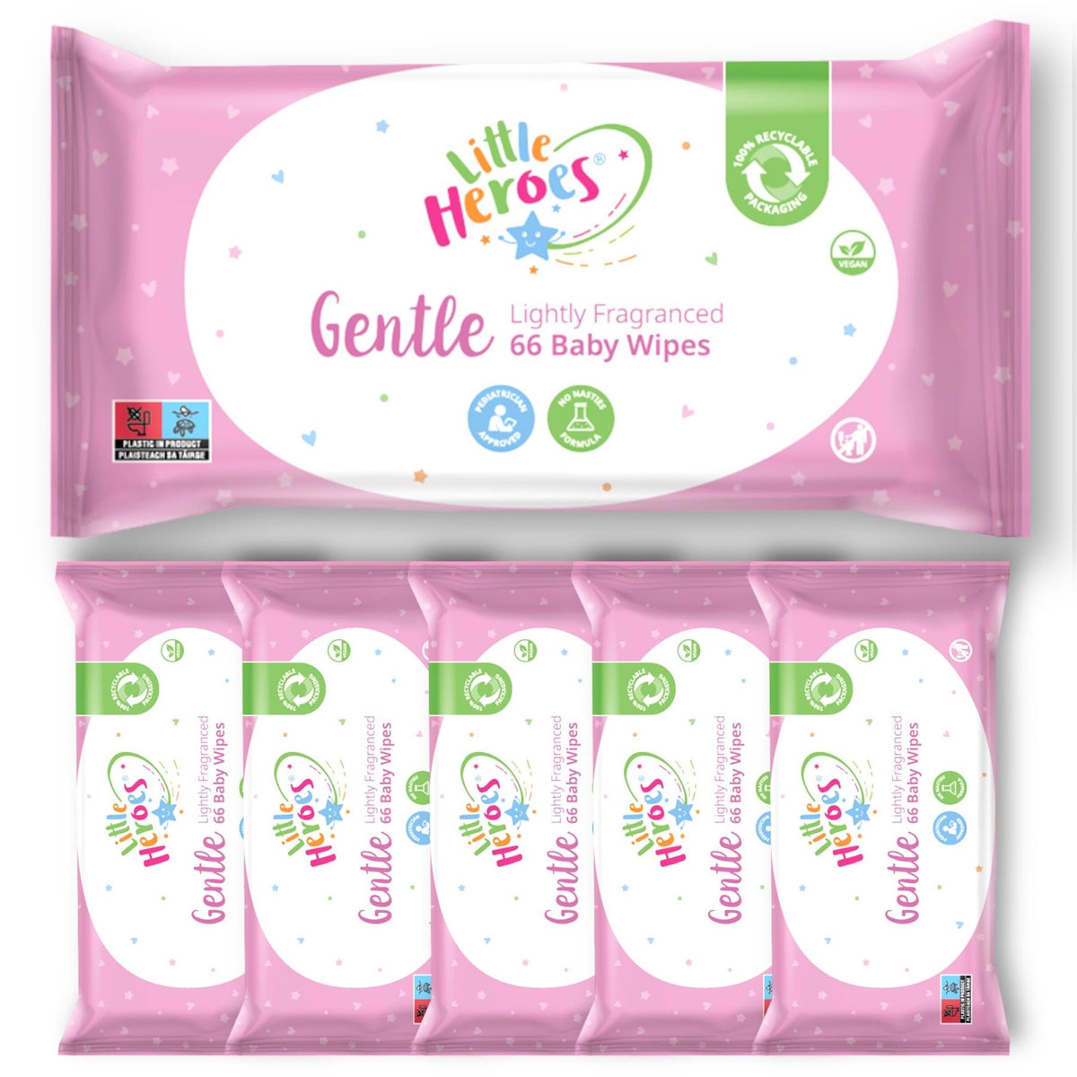 Little Heroes - Gentle Baby Wipes (6 Packs)