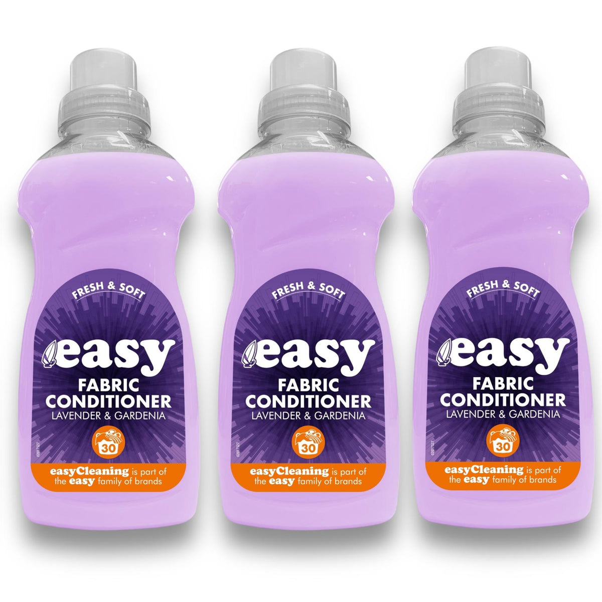 3 x Easy, Fresh and Soft Fabric Conditioner, Lavender and Gardenia, 3 x 750ml