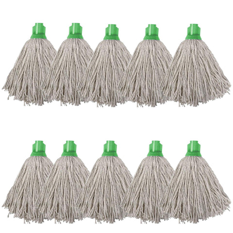 Swift PY Cotton Socket Mop, Pack of 10 Green