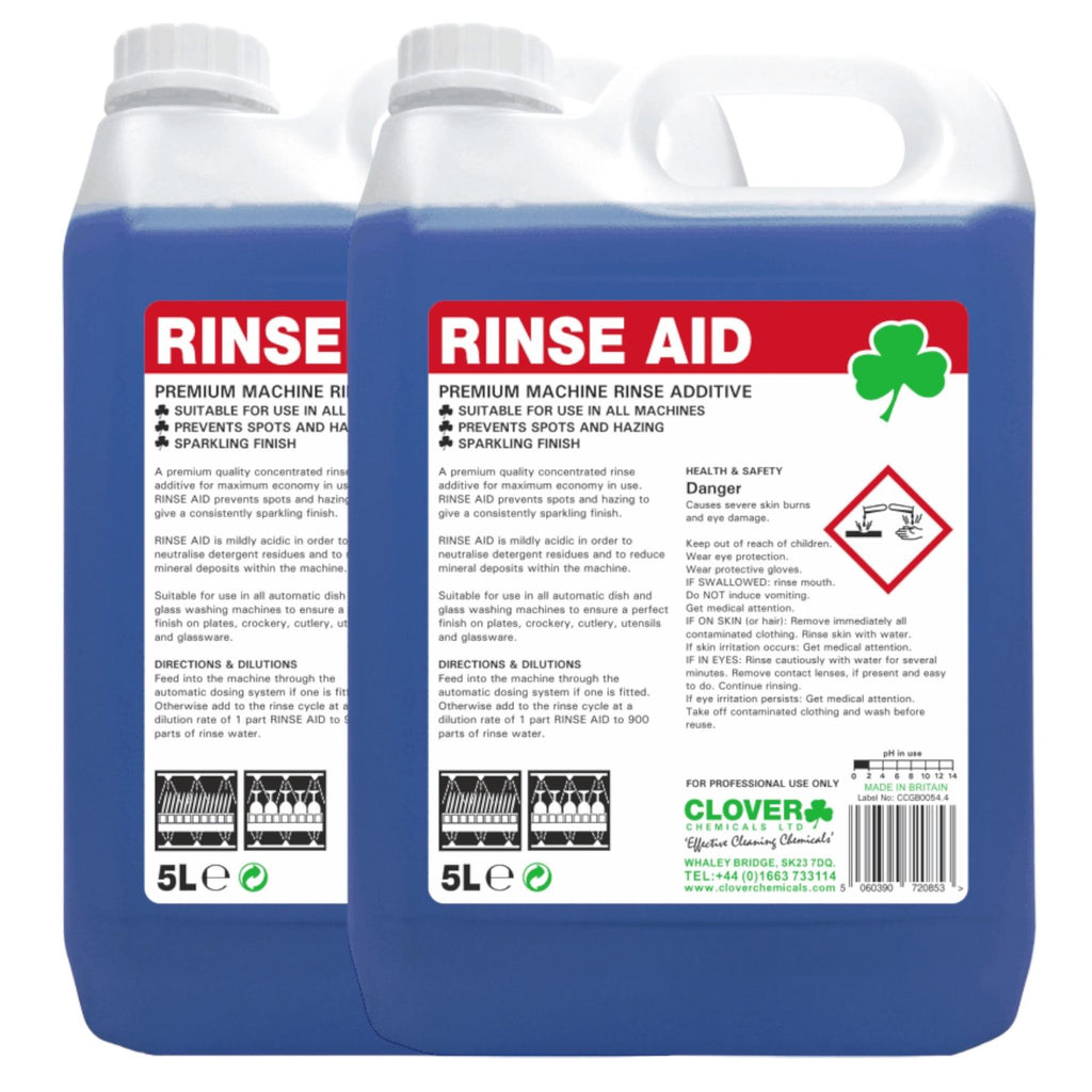 Clover Chemicals Rinse Aid 10 Litre Premium Dish and Glass Wash Machin ...