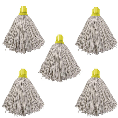 Swift PY Cotton Socket Mop, Pack of 5 Yellow