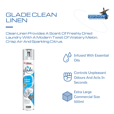 Glade Clean Linen Air Freshener 500ml