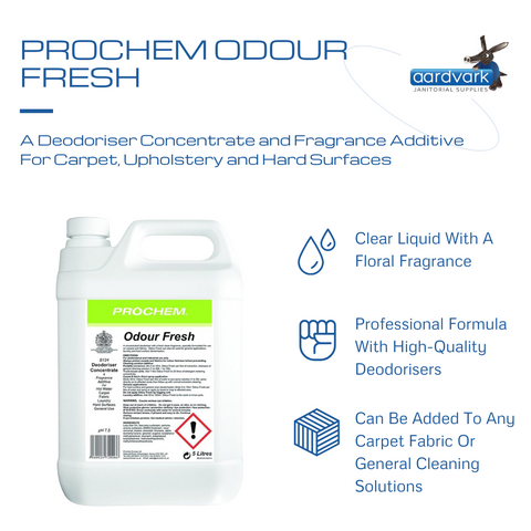 Prochem Odour Fresh Professional General Purpose Deodoriser Concentrate 5 Litres