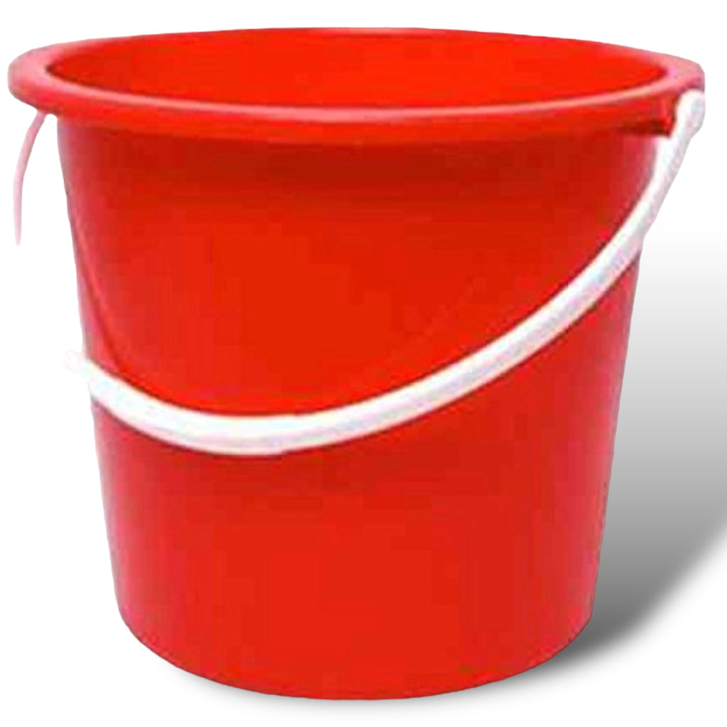 Versatile 10L Red Bucket with Ergonomic Swing Handle – Aardvark ...