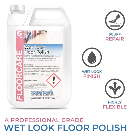 Aardvark Janitorial Supplies Wet Look Floor Polish 5 Litre