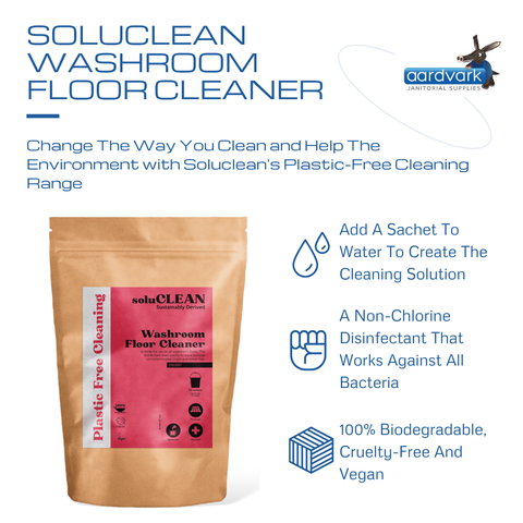 Soluclean Washroom Floor Cleaner, (One Packet of 50 Sachets)